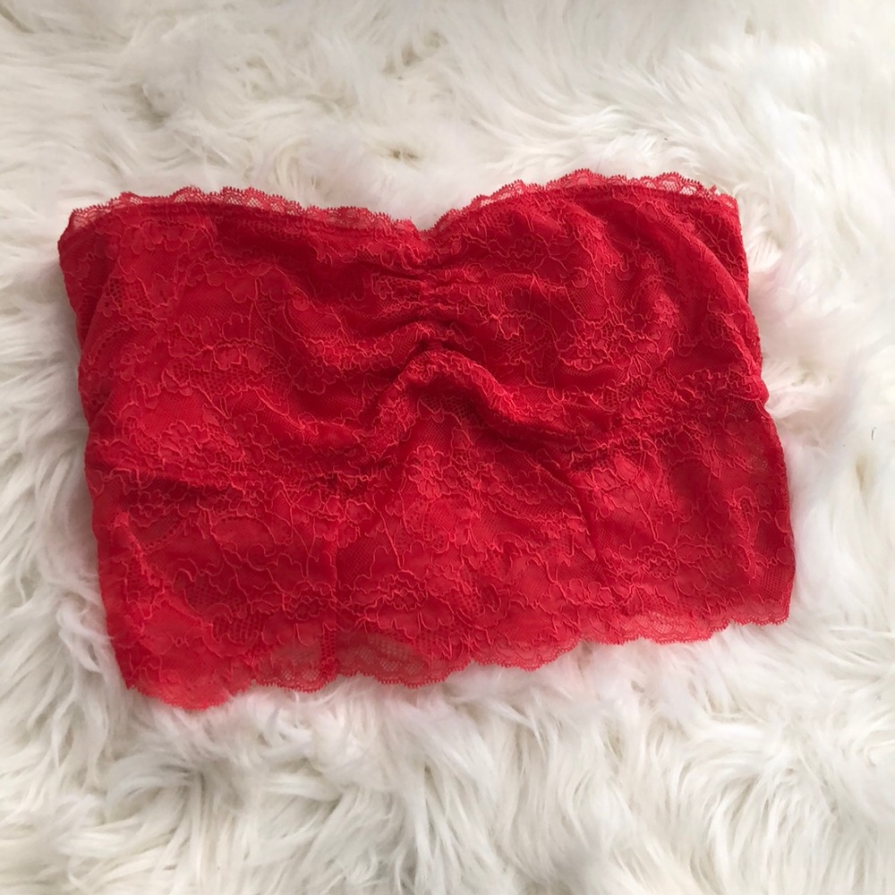 Red Lace American Eagle Bandeau